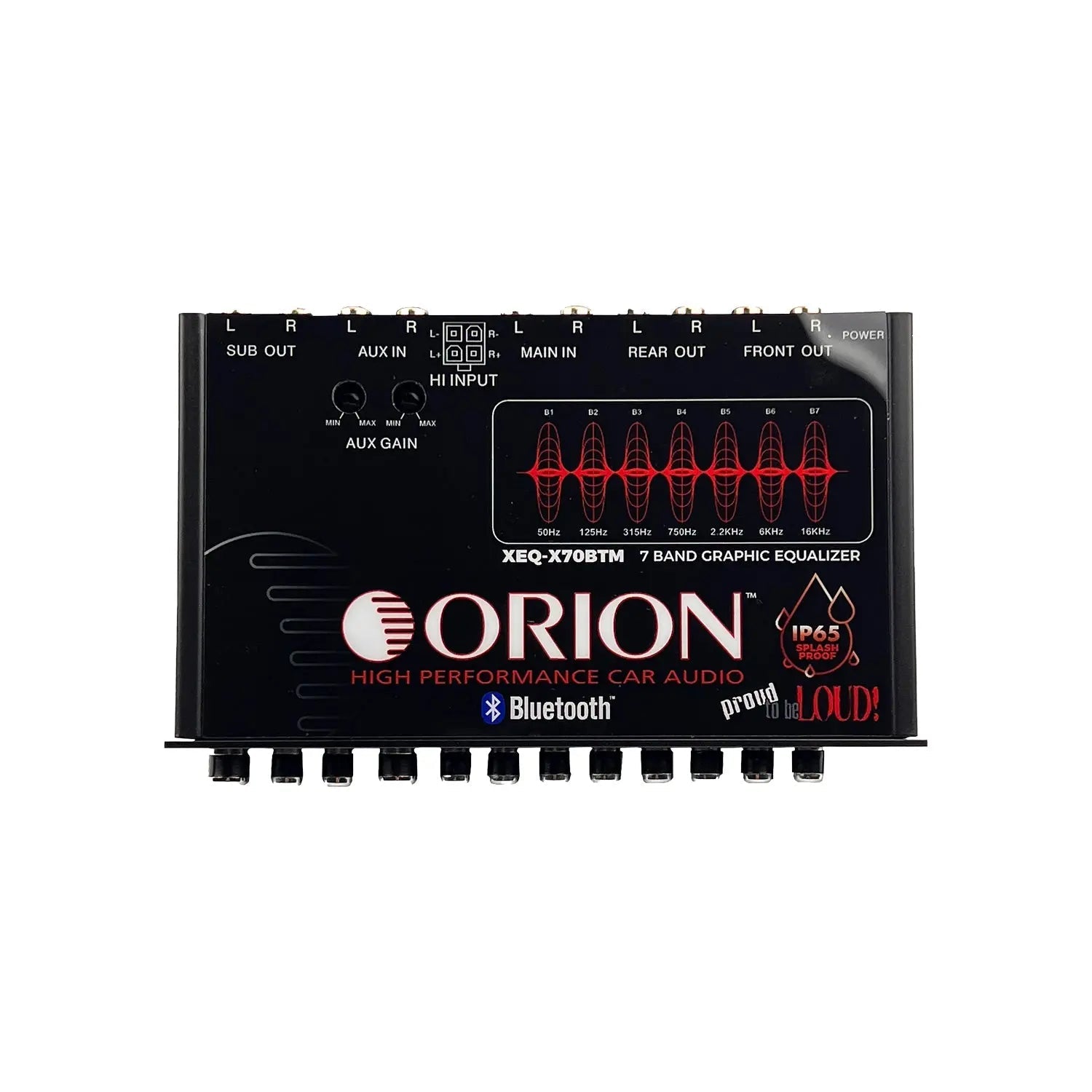 Orion XEQ-X70BTM - 7-BAND GRAPHIC EQUALIZER