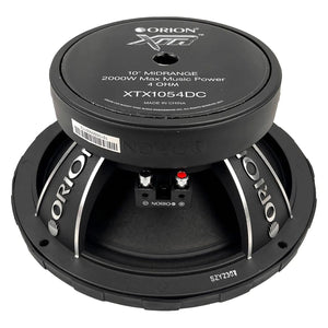 Orion XTX1054DC - 10 inch 4 Ohm Dust Cap Midrange Speaker