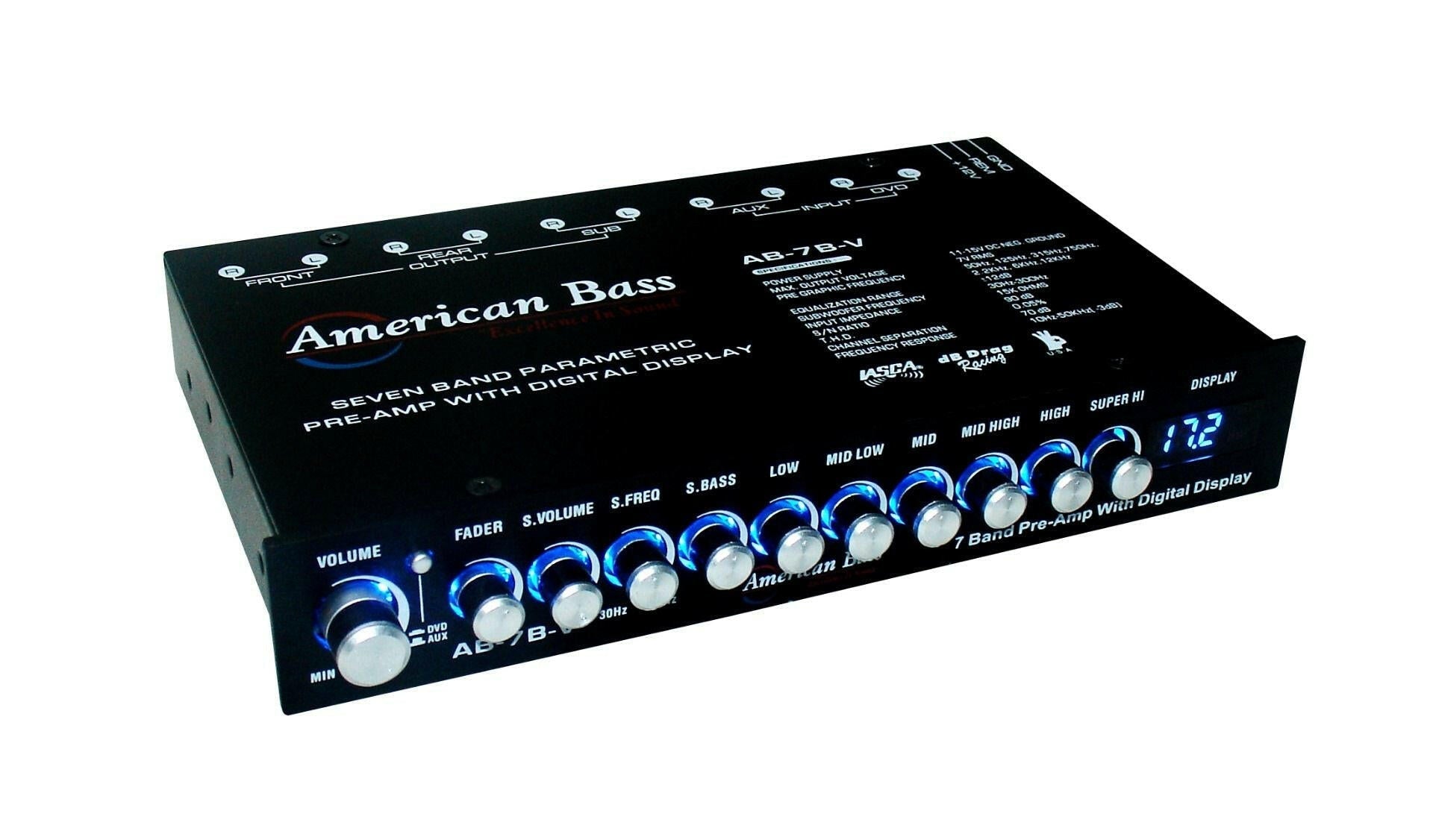 American Bass AB-7BV Equalizer