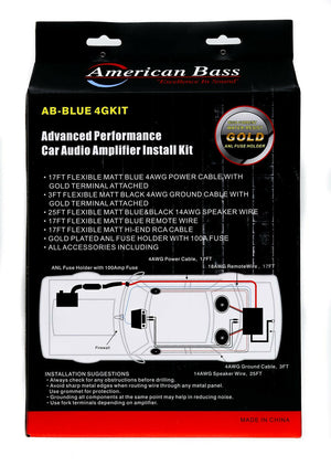 American Bass American Bass 4 Gauge Amplifier Kit