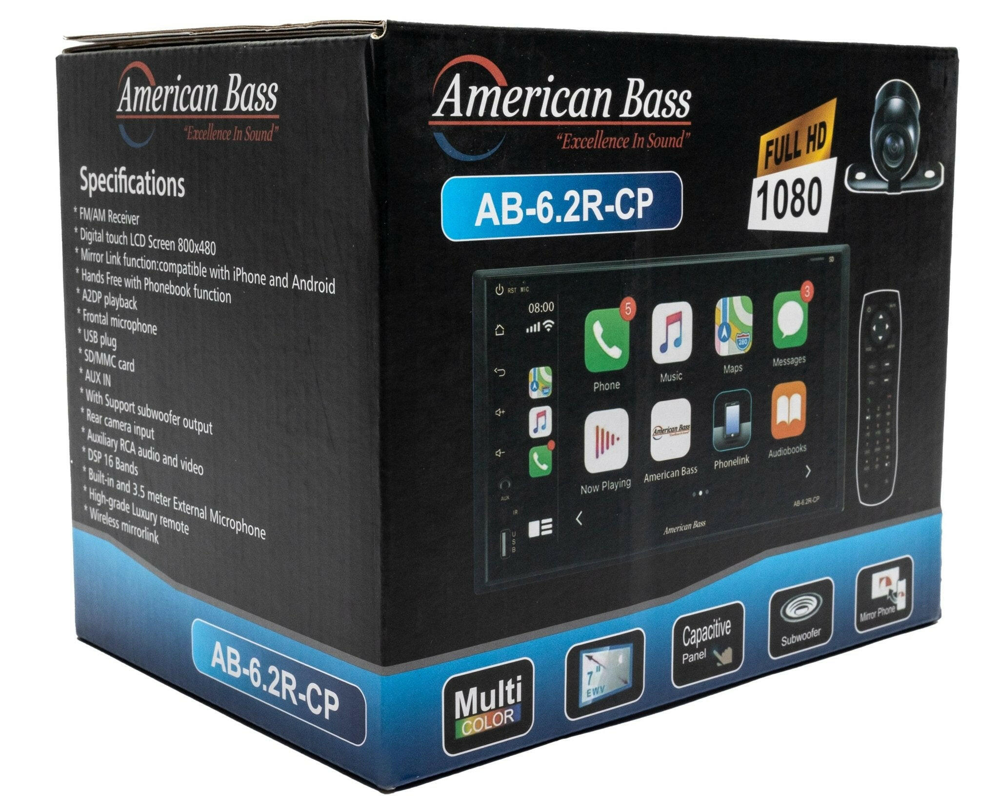 American Bass American Bass Car Play Radio 6.2R