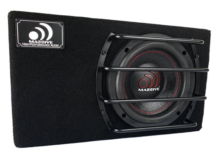 Massive Audio BG8 - Pre-Loaded 400 Watt RMS 2-Ohm Subwoofer in Ported Enclosure