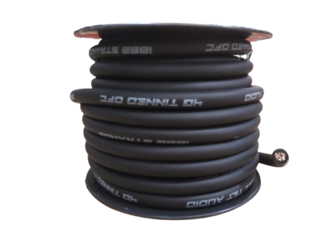 Full Tilt 4 Gauge Black 50' Tinned OFC Oxygen Free Copper Power/Ground Cable/Wire