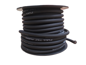 Full Tilt 8 Gauge Black 50' Tinned OFC Oxygen Free Copper Power/Ground Cable/Wire