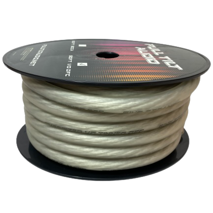 Full Tilt 1/0 Clear50' Tinned OFC Oxygen Free Copper Power/Ground Cable/Wire