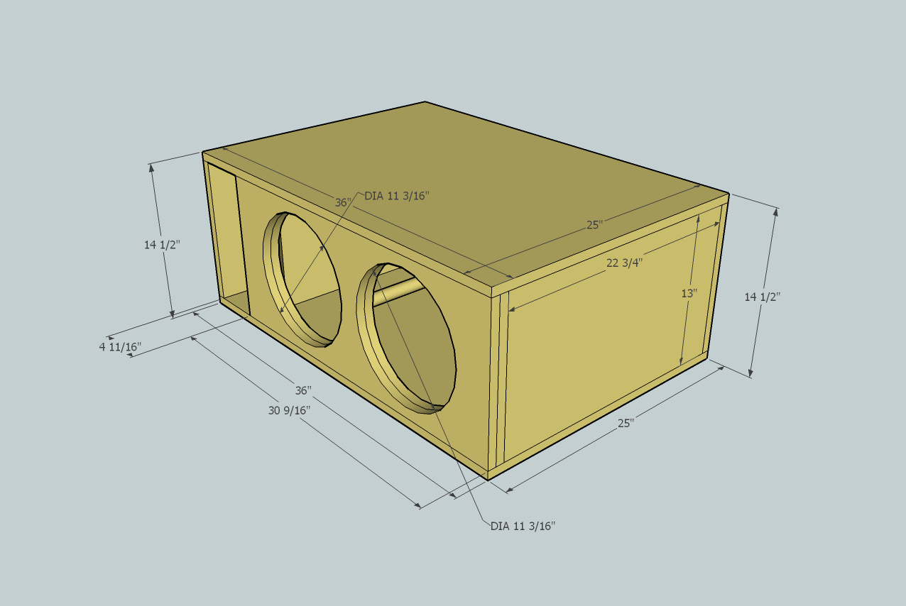 4 Woofer Enclosure Design