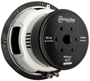 DX 10″  Car Subwoofer | 300 Watts RMS | Single Voice Coil 4 Ohm - Version 2