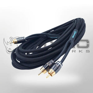 Rhyno 9000 Series Premium Braided RCA Cables (Matte Black)