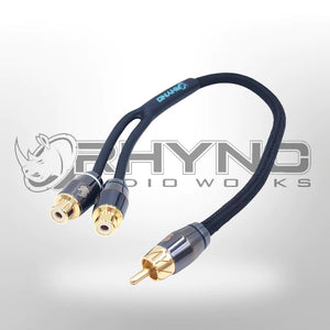 Rhyno 9000 Series Premium Braided RCA Cables (Matte Black)