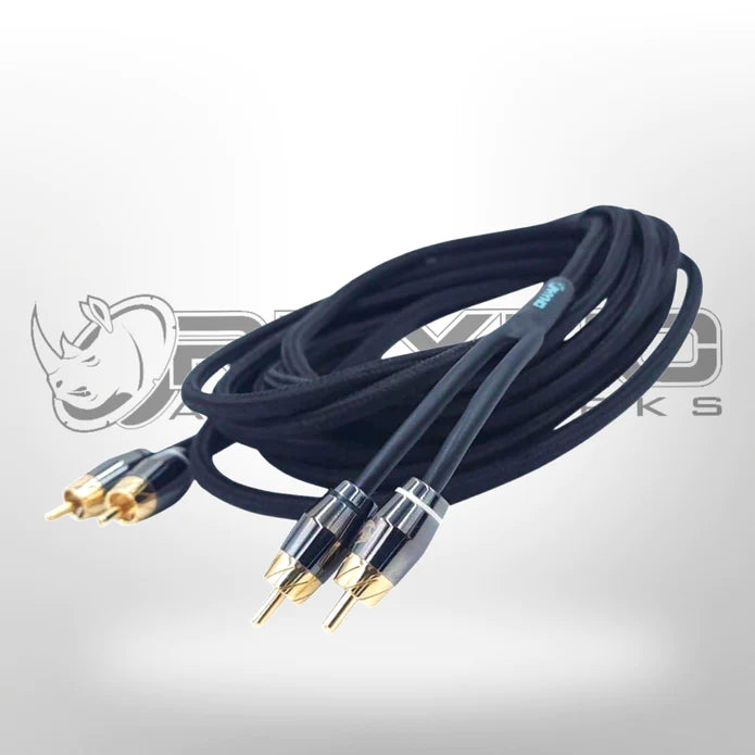 Rhyno 9000 Series Premium Braided RCA Cables (Matte Black) – Sound