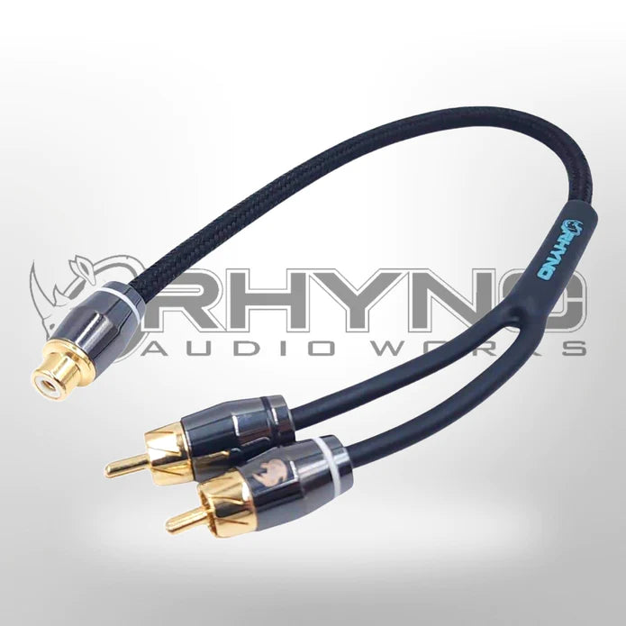 Rhyno 9000 Series Premium Braided RCA Cables (Matte Black)