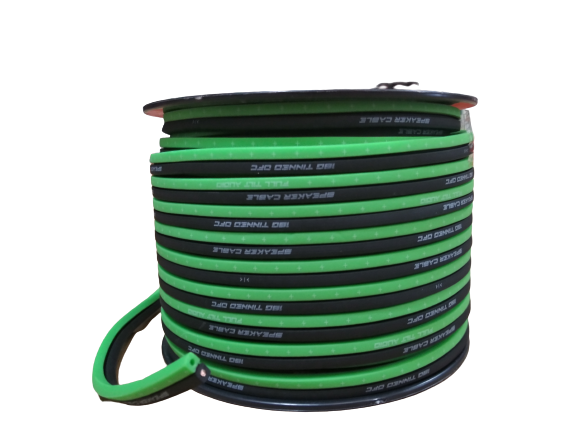 Full Tilt 16 Gauge Lime/Black 100' Tinned OFC Oxygen Free Copper Wire