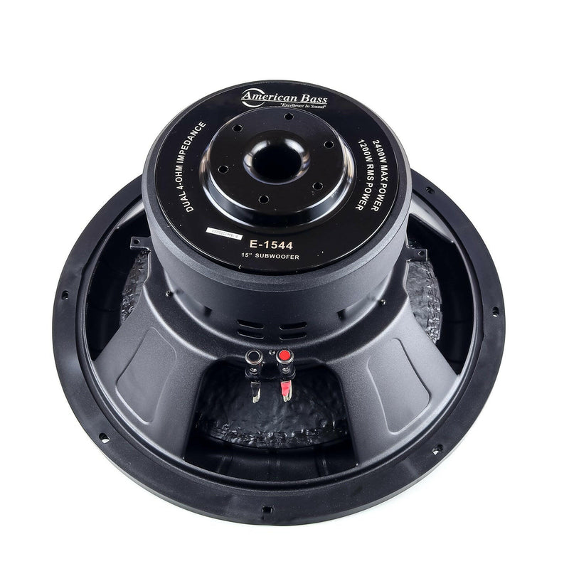 American Bass Power Pack: 2 Elite 1544 Subwoofers + VFL Stealth 5500.1D Amplifier