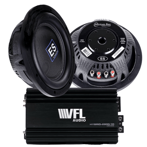 American Bass Power Pack: 2 ES 1044 Subwoofers + VFL Hybrid 2800.1 Amplifier