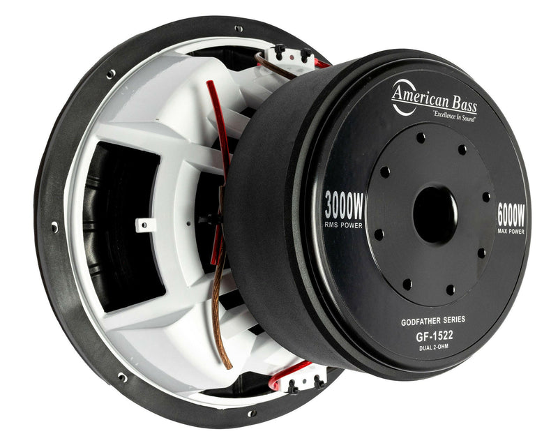 American Bass Power Pack: 2 Godfather 15 Subwoofers + Godfather Comp 7D Amplifier