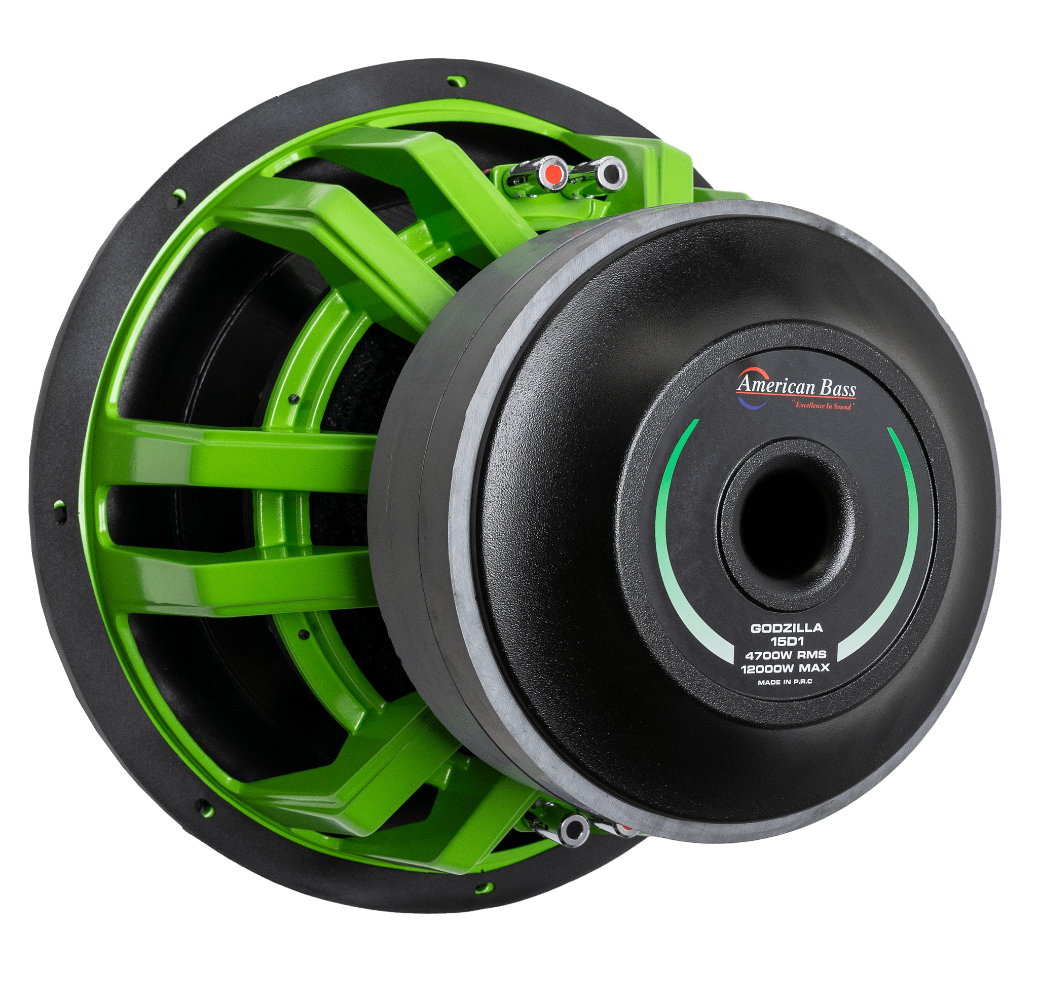 American Bass Power Pack: 2 Godzilla 15 Subwoofers + Godfather Comp 11D Amplifier