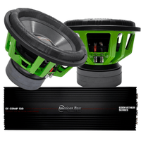 American Bass Power Pack: 2 Godzilla 15 Subwoofers + Godfather