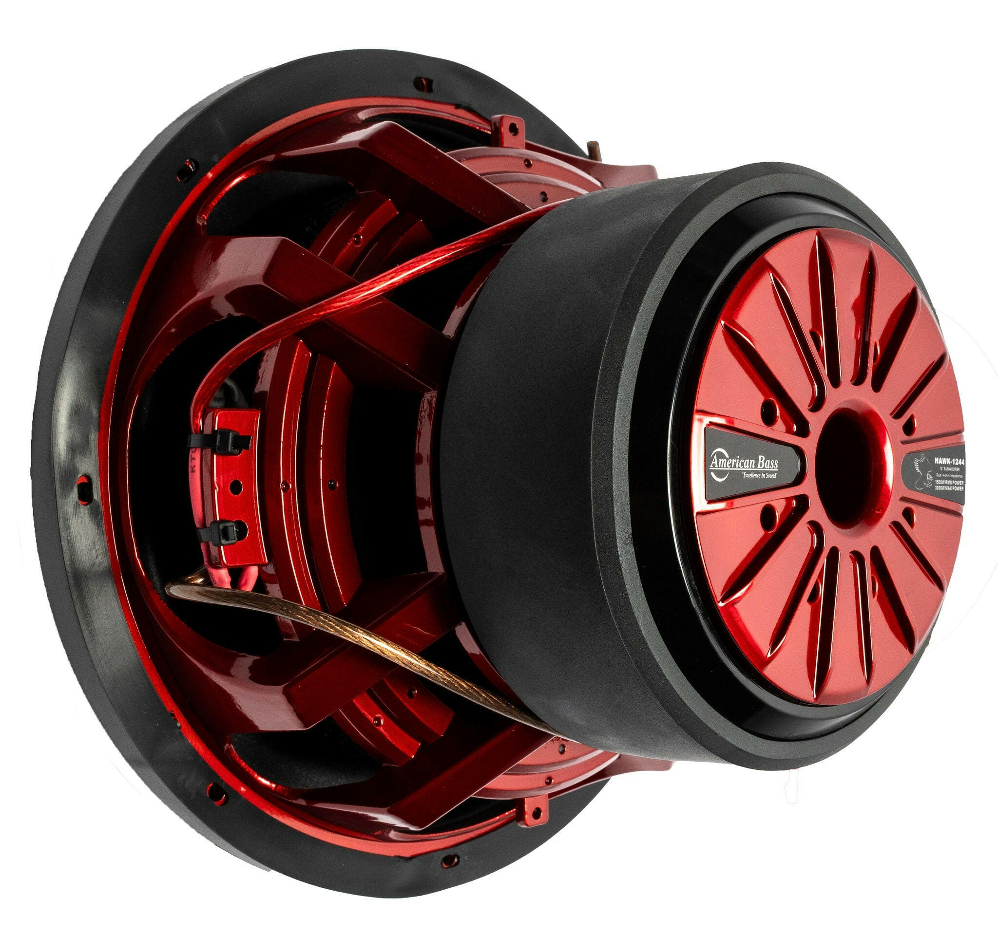 American Bass Power Pack: 2 Hawk 12 Subwoofers + VFL Stealth 5500.1D Amplifier
