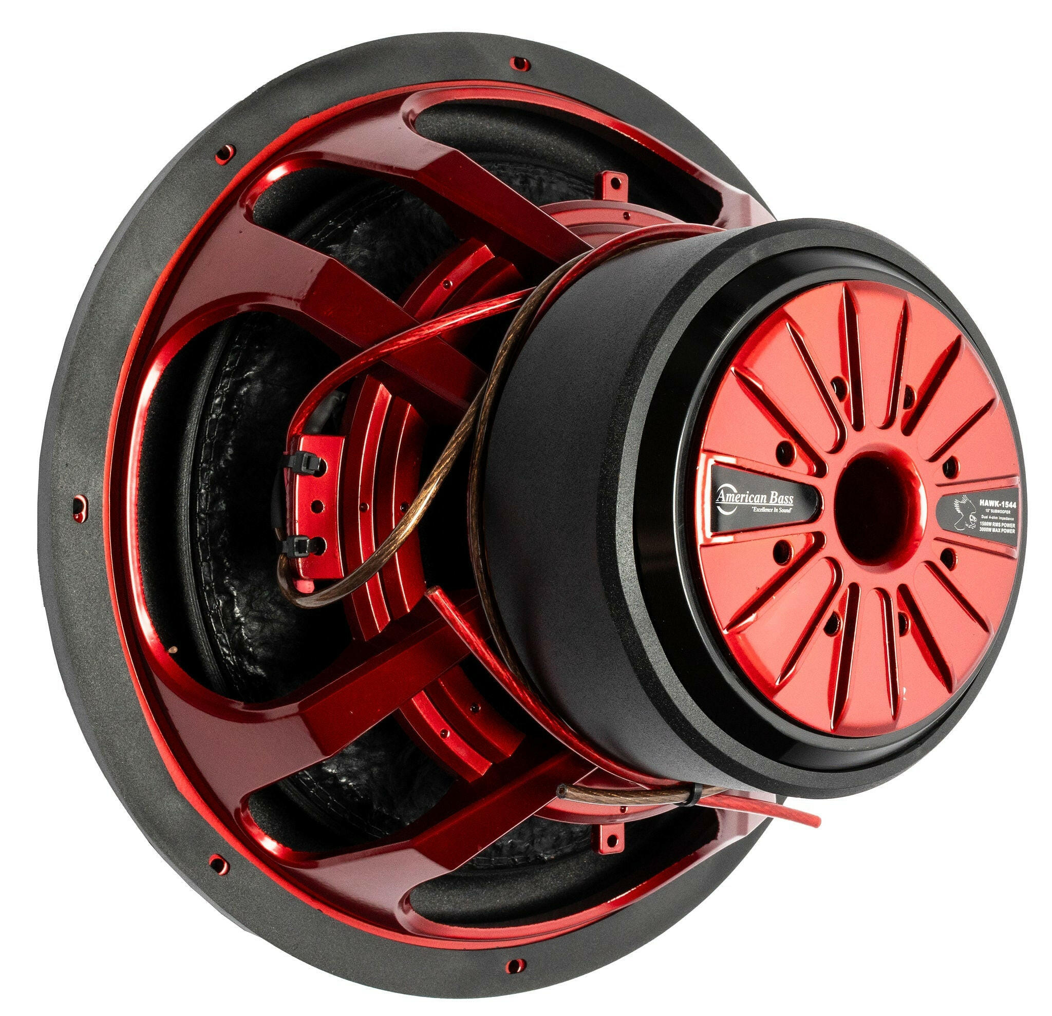 American Bass Power Pack: 2 Hawk 15 Subwoofers + VFL Stealth 5500.1D Amplifier