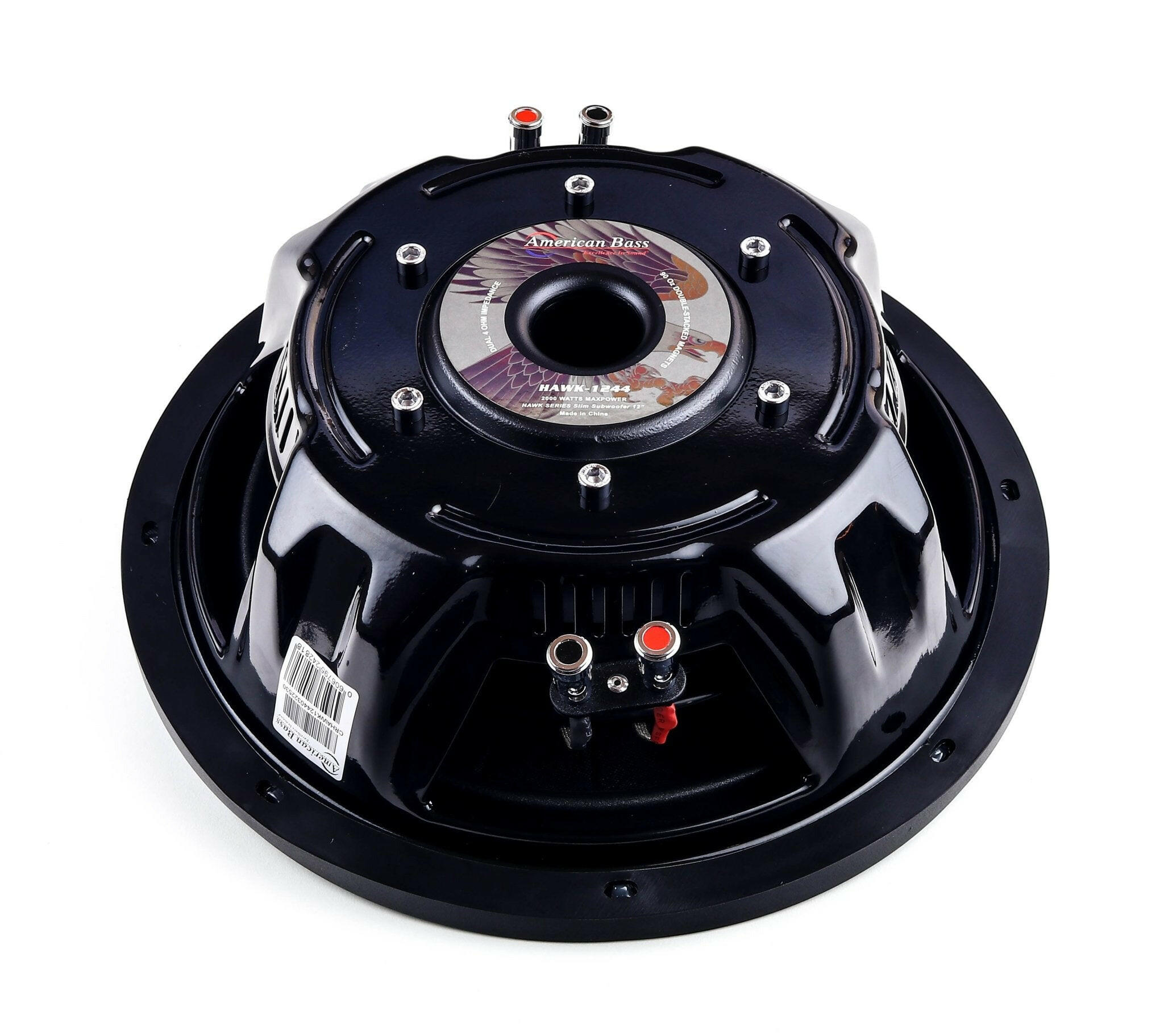 American Bass Power Pack: 2 Hawk Slim 12 Subwoofers + VFL Hybrid 4800.1 Amplifier