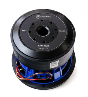 American Bass Power Pack: 2 HD 10 Subwoofers + Godfather Comp 5D Amplifier