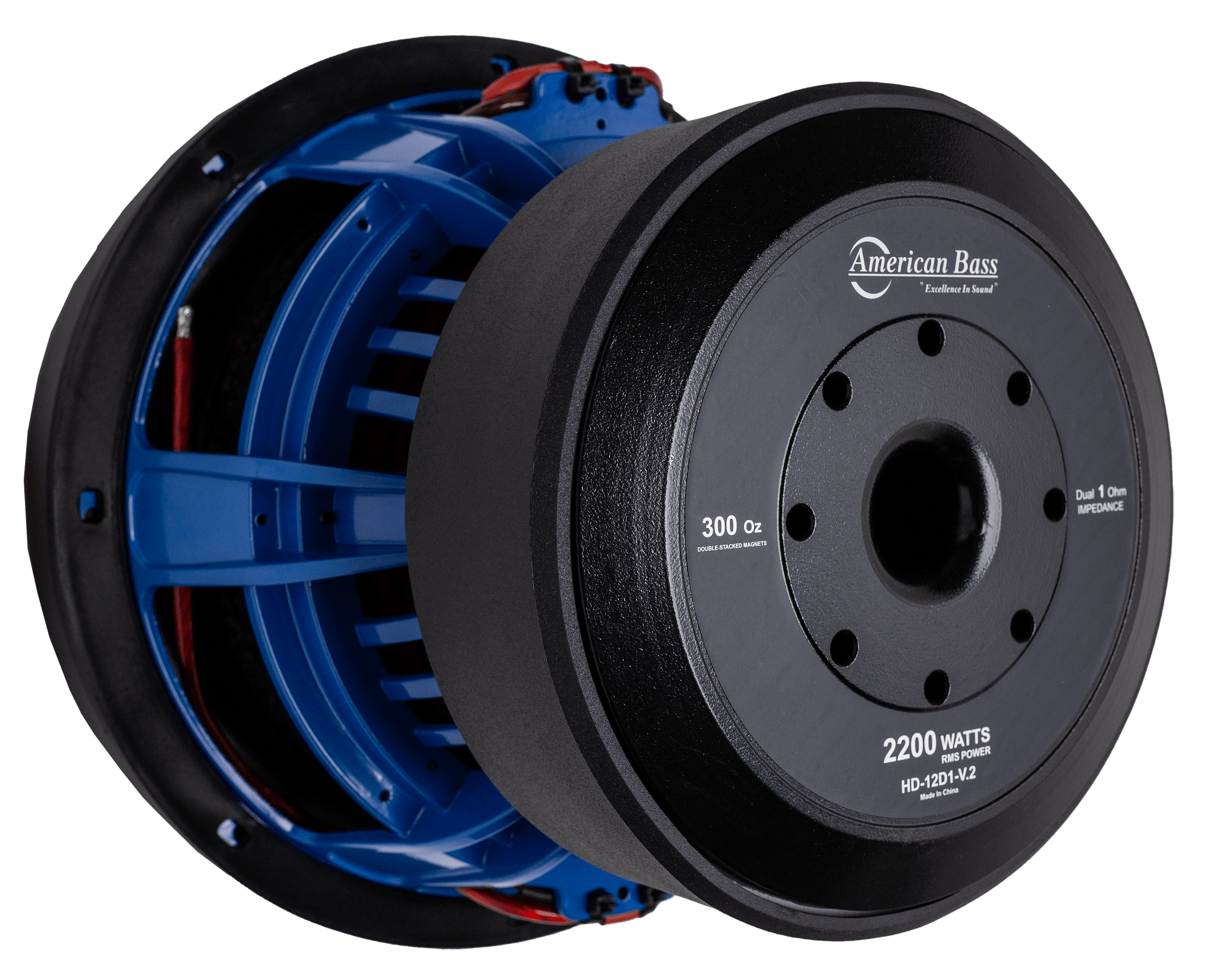 American Bass Power Pack: 2 HD 12 Subwoofers + Godfather Comp 5D Amplifier