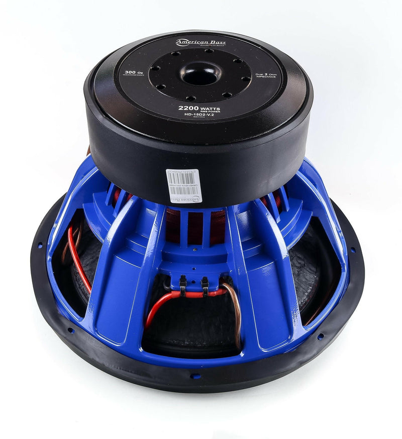 American Bass Power Pack: 2 HD 15 Subwoofers + Godfather Comp 7D Amplifier