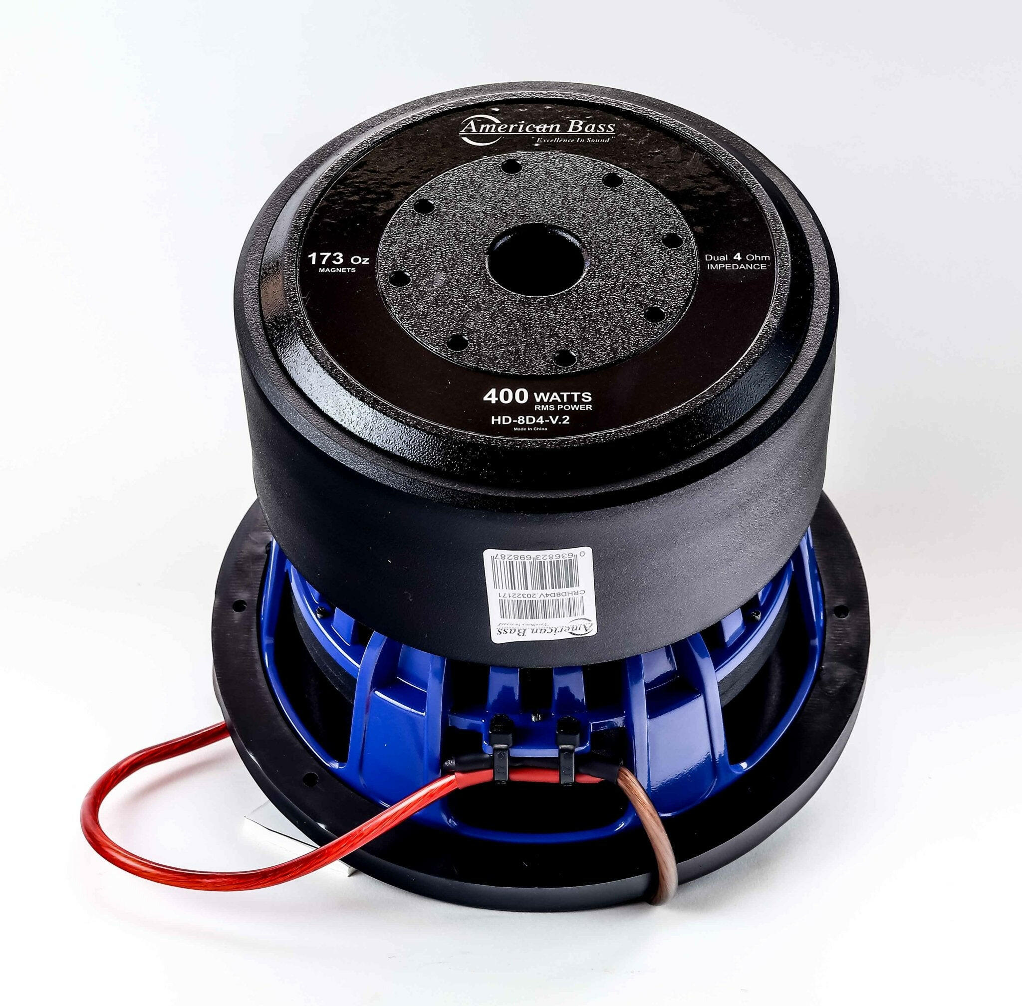 American Bass Power Pack: 2 HD 8 Subwoofers + VFL Hybrid 4800.1 Amplifier