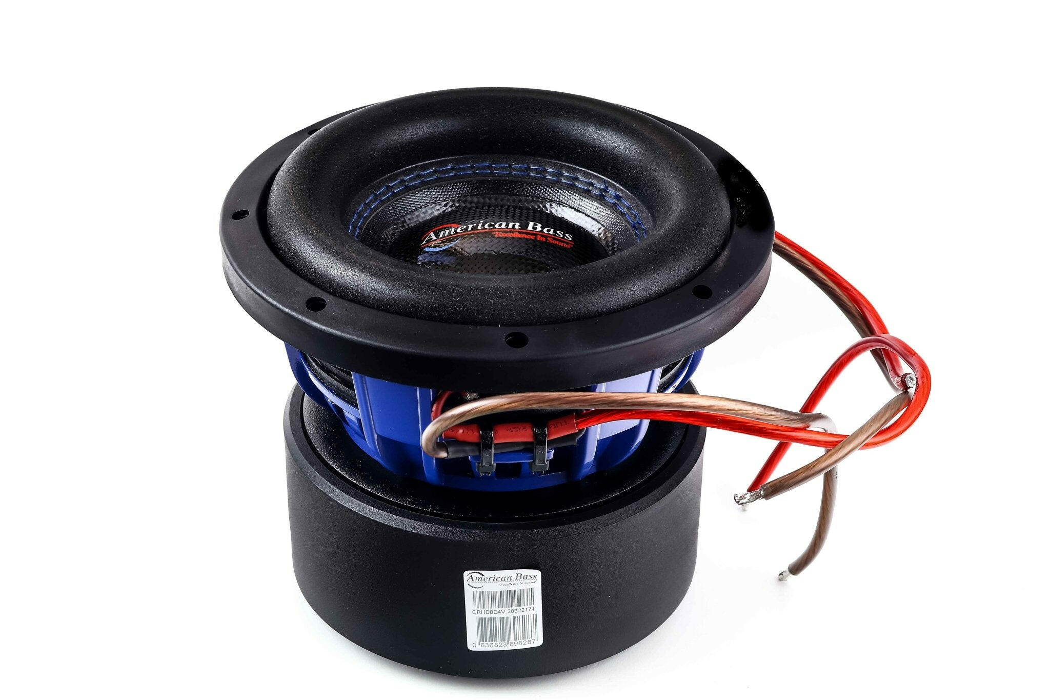 American Bass Power Pack: 2 HD 8 Subwoofers + VFL Hybrid 4800.1 Amplifier
