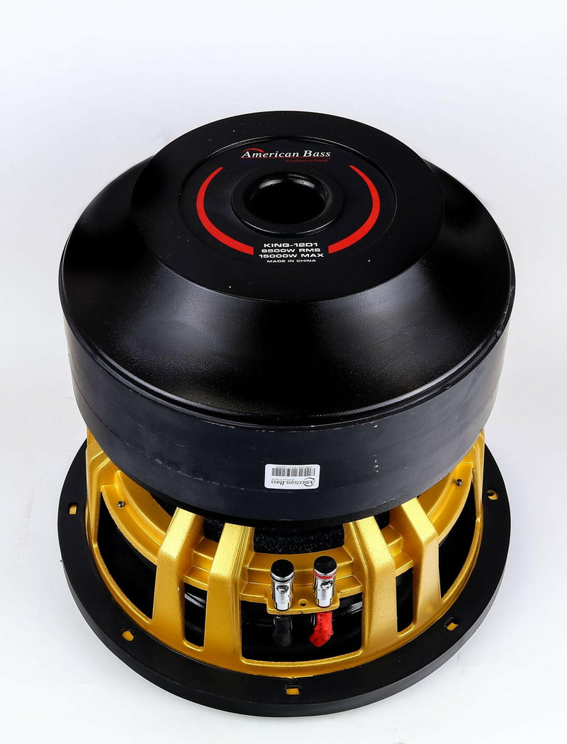 American Bass Power Pack: 2 King 12 Subwoofers + Godfather Comp 15D Amplifier