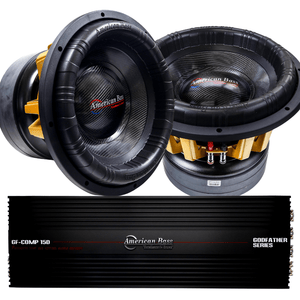 American Bass Power Pack: 2 King 15 Subwoofers + Godfather Comp 15D Amplifier