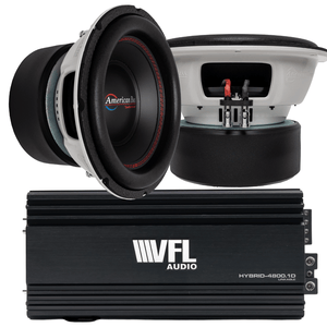 American Bass Power Pack: 2 Titan 1044 Subwoofers + VFL Hybrid 4800.1 Amplifier