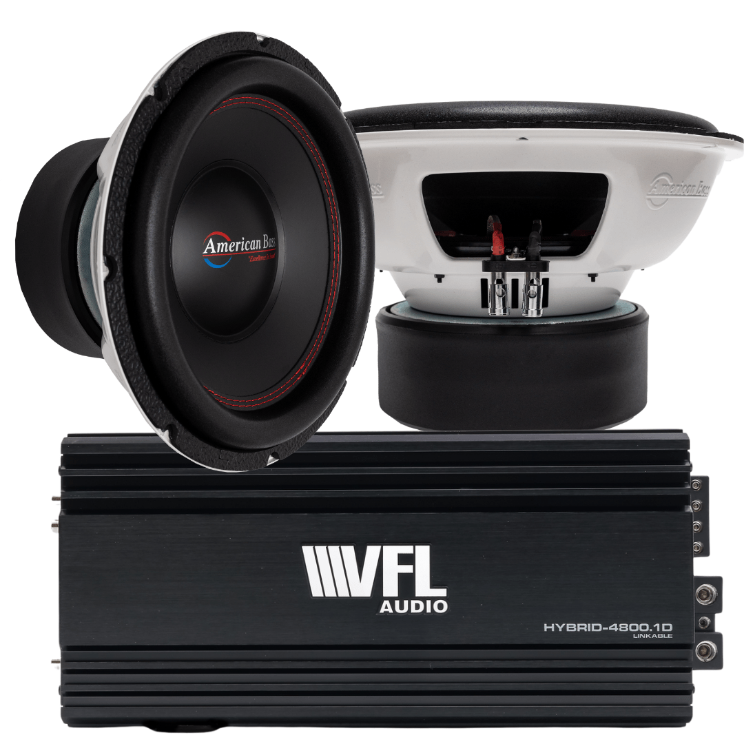 American Bass Power Pack: 2 Titan 1244 Subwoofers + VFL Hybrid 4800.1 Amplifier