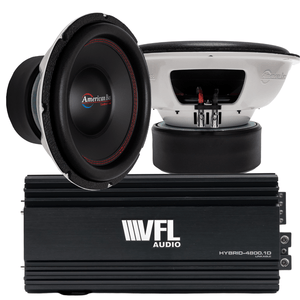 American Bass Power Pack: 2 Titan 1244 Subwoofers + VFL Hybrid 4800.1 Amplifier