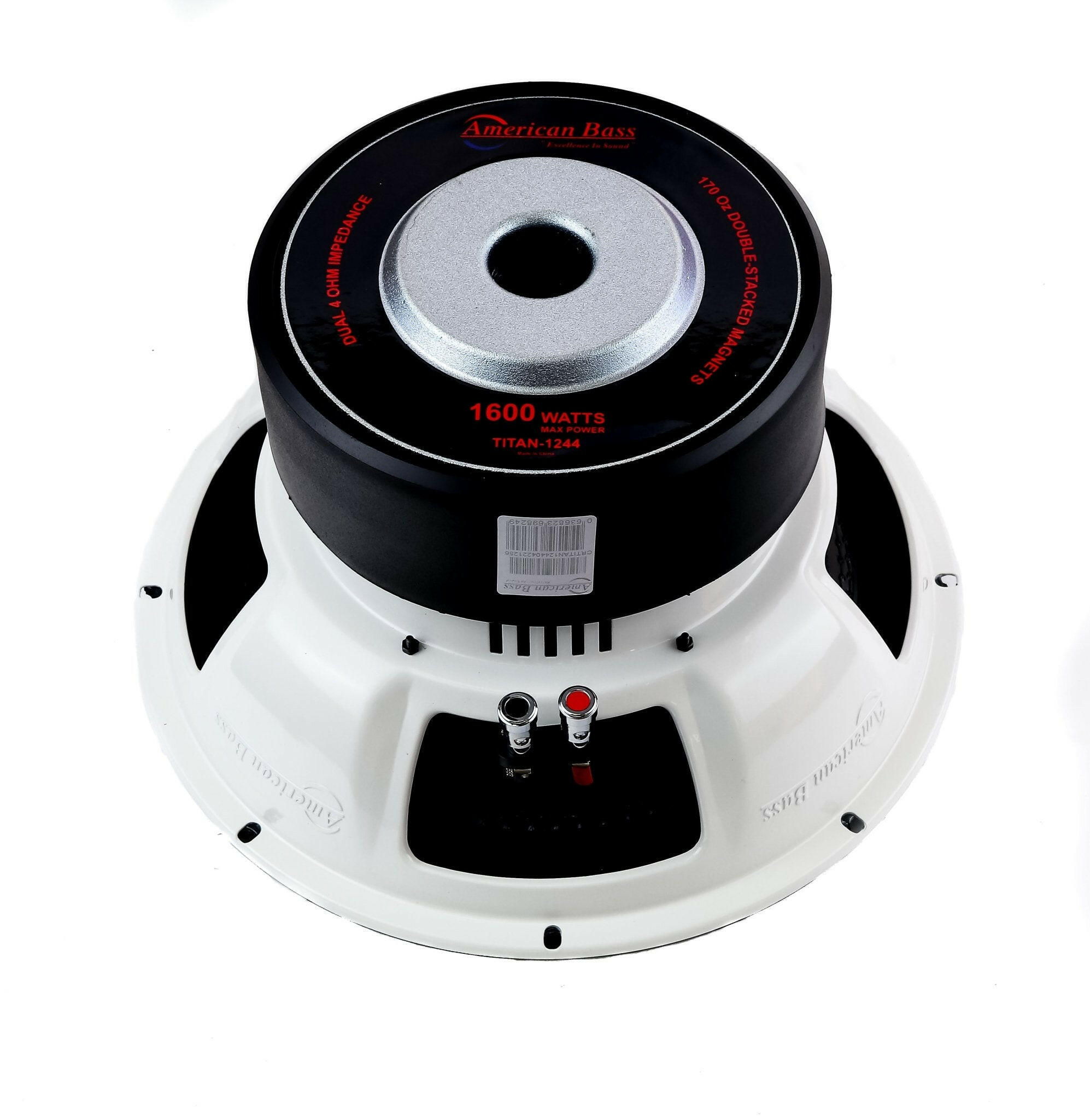 American Bass Power Pack: 2 Titan 1244 Subwoofers + VFL Hybrid 4800.1 Amplifier