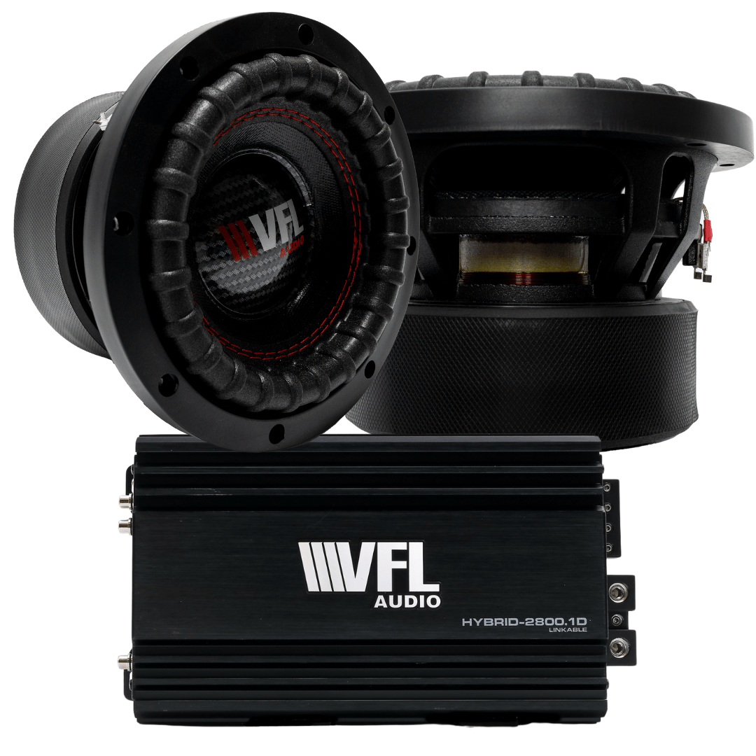 American Bass Power Pack: 2 VFL 65 D4 Subwoofers + VFL Hybrid 2800.1 Amplifier