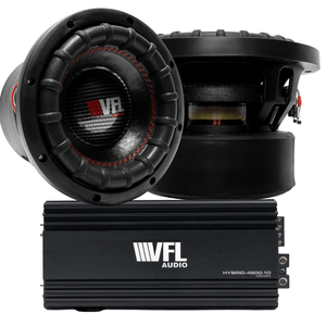 American Bass Power Pack: 2 VFL Comp 8D4 V2 Subwoofers + VFL Hybrid 4800.1 Amplifier