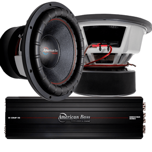 American Bass Power Pack: 2 VFL Comp Signature 15 Subwoofers + Godfather Comp 11D Amplifier