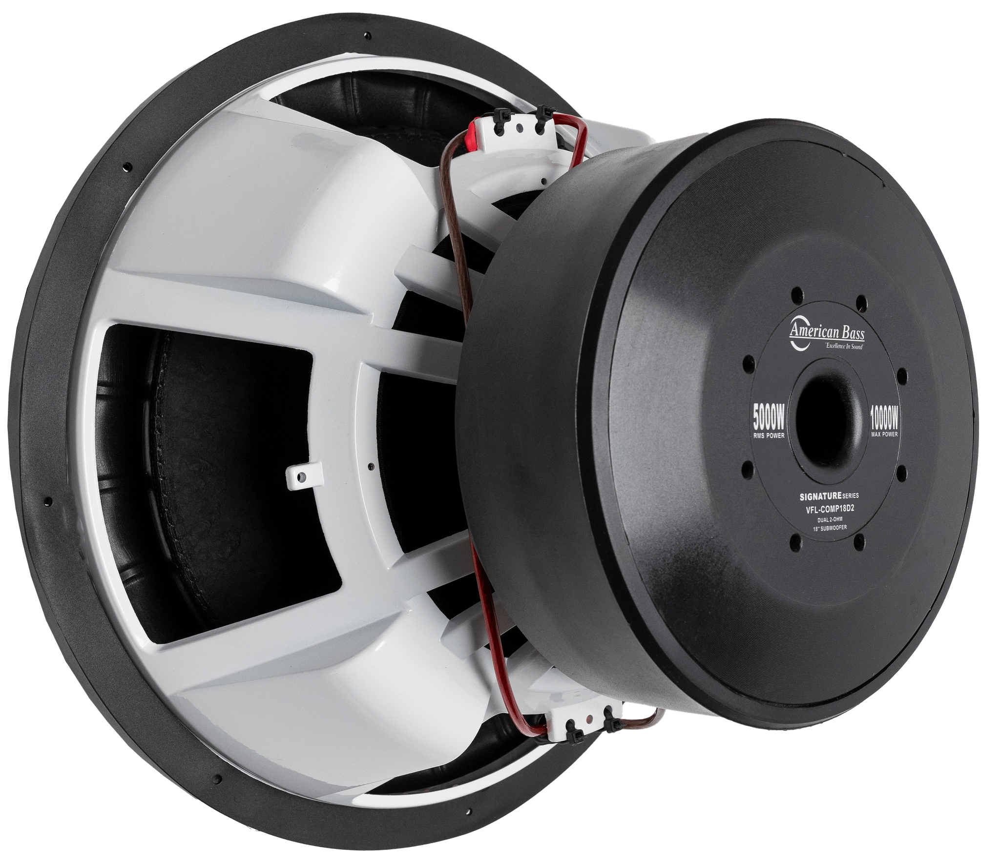 American Bass Power Pack: 2 VFL Comp Signature 18 Subwoofers + Godfather Comp 11D Amplifier