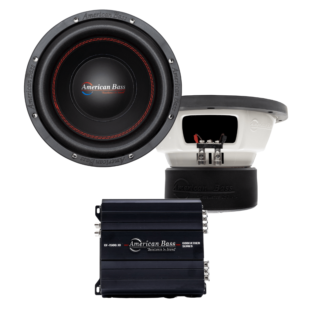 American Bass Power Pack: 2 XD 10 Subwoofers + Godfather 1500.1D Amplifier