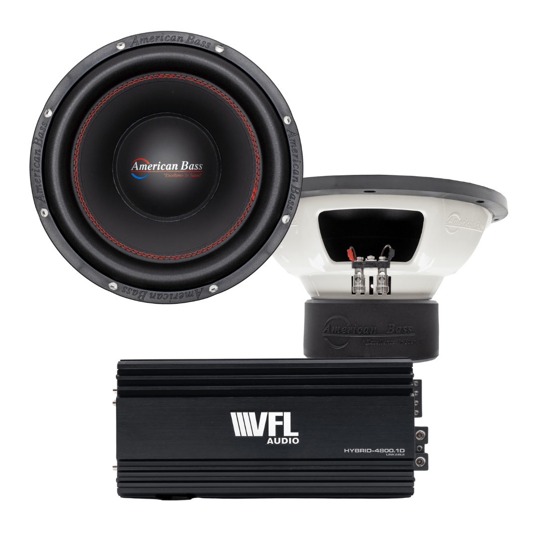 American Bass Power Pack: 2 XD 12 Subwoofers & VFL Hybrid 4800.1 Amplifier
