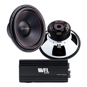 American Bass Power Pack: 2 XD 15 Subwoofers + VFL Hybrid 4800.1 Amplifier