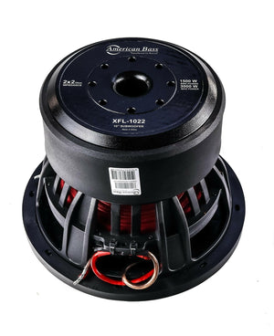 American Bass Power Pack: 2 XFL 10” Subwoofers + VFL Stealth 5500.1D Amplifier Bundle