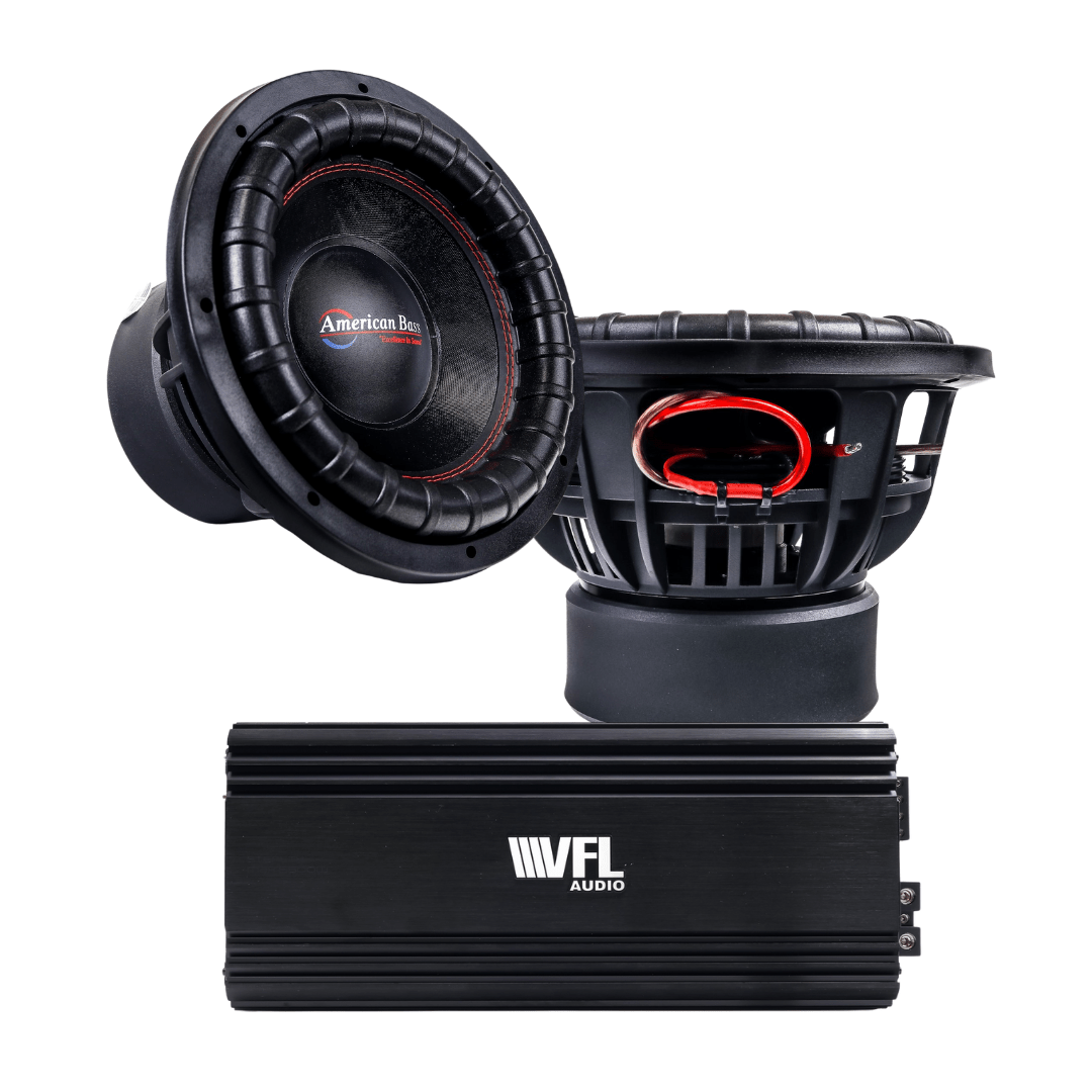 American Bass Power Pack: 2 XFL 15” Subwoofers + VFL Stealth 5500.1D Amplifier Bundle