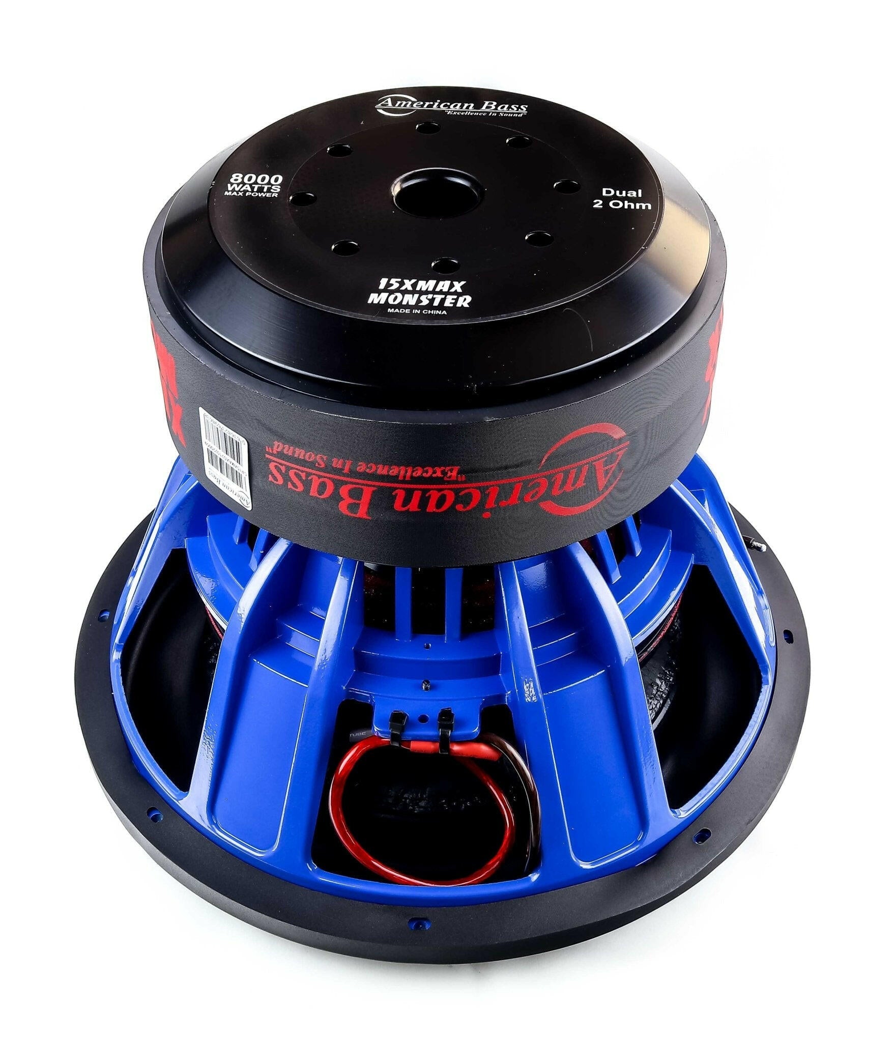 American Bass Power Pack: 2 XMAXXX Monster 15” Subwoofers + Godfather Comp 11D Amplifier