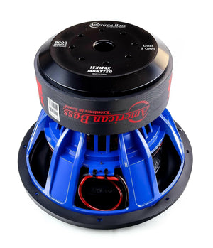 American Bass Power Pack: 2 XMAXXX Monster 15” Subwoofers + Godfather Comp 11D Amplifier