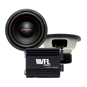 American Bass Power Pack: 2 XO 1044 Subwoofers + VFL Hybrid 1900.1 Amplifier