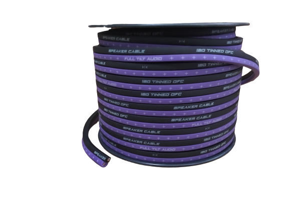 Full Tilt 12 Gauge Purple/Black 100' Tinned OFC Oxygen Free Copper Wire