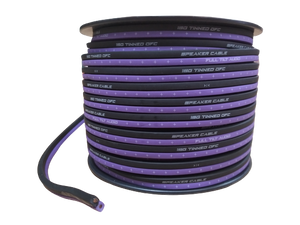 Full Tilt 16 Gauge Purple/Black 100' Tinned OFC Oxygen Free Copper Wire