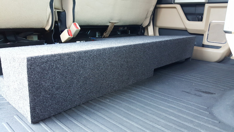 2015-UP F150 SUPER CREW DUAL 10 PORTED SUBWOOFER BOX